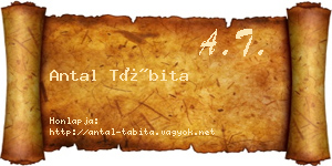 Antal Tábita névjegykártya